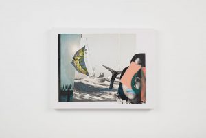 o.T. aus „Petrichor”, 2017, 40 x 50 cm, Mischtechnik & Collage auf Leinwand