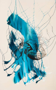 o. T. aus „ARCHE endemisch”, 2020, 190 x 120 cm, Mischtechnik auf Leinwand