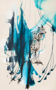 o. T. aus „ARCHE endemisch”, 2020, 190 x 120 cm, Mischtechnik auf Leinwand